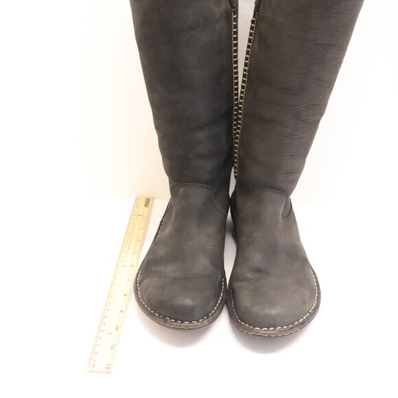UGG USA Size 7 Women's Black Knee-High Boots Furr Lined Warm S/N 5139 - Picture 7 of 8